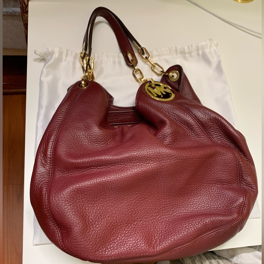 Micheal Kors Burgundy Red Purse